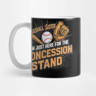 Baseball Sister Funny Baseball Player Mug